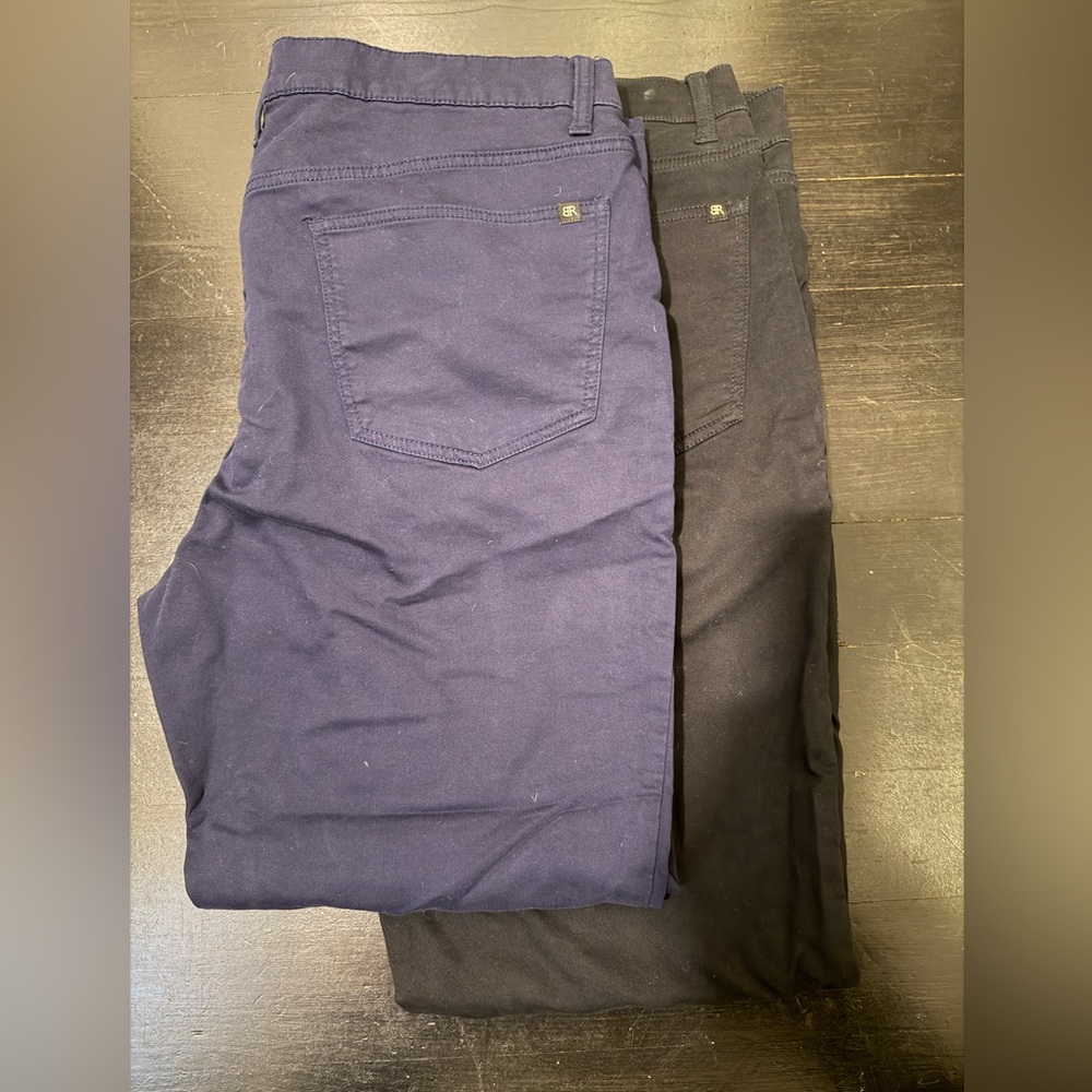 Banana Republic Men's Navy and Black Chinos